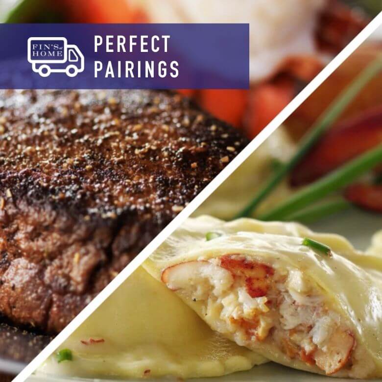 Fin's Perfect Pairing Valentines Surf and Turf