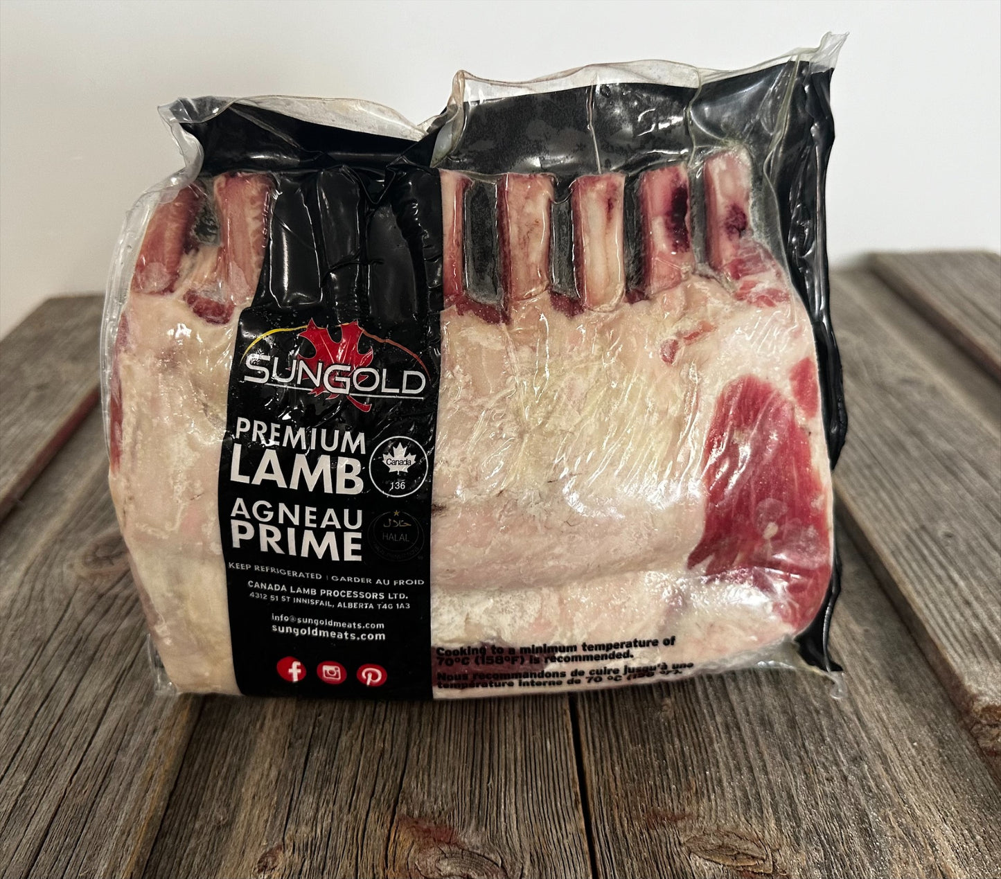 Frenched Lamb Rack Case  ** CASE LOT SALE**