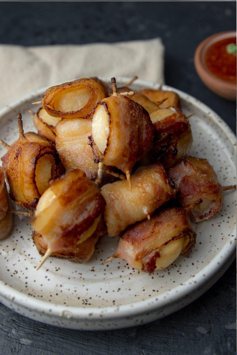 Scallops Wrapped in Bacon - 1 lb frozen pack ❄️-finsathome