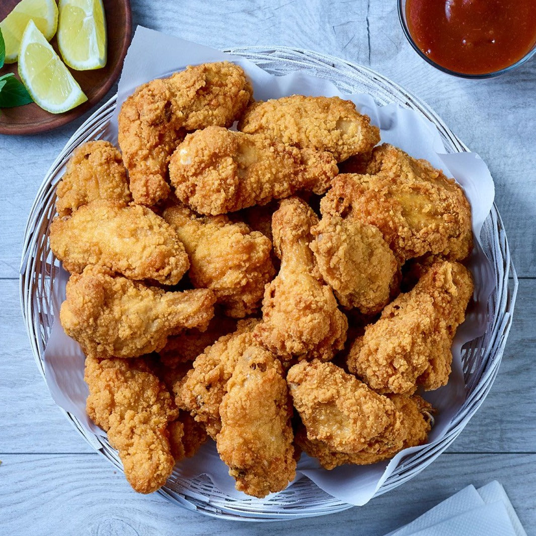NEW! Breaded Chicken Wings (Fully Cooked), 4.4 LB Bag
