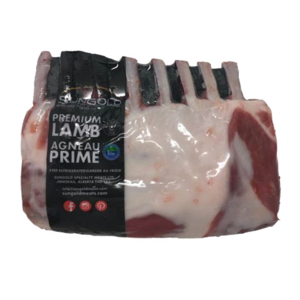 NEW! Frenched Lamb Rack - 8 Bone, Frozen