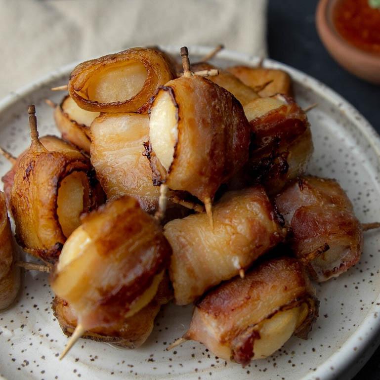 Scallops Wrapped in Bacon - 1 lb frozen pack ❄️-finsathome