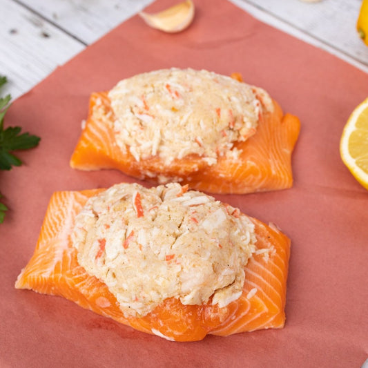 Stuffed Chinook Salmon Portions, 8oz, FZ